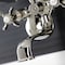 Kingston Brass KS246PN Wall Mount Clawfoot Tub Faucet with Hand Shower, Polished Nickel KS246PN - alternate 2